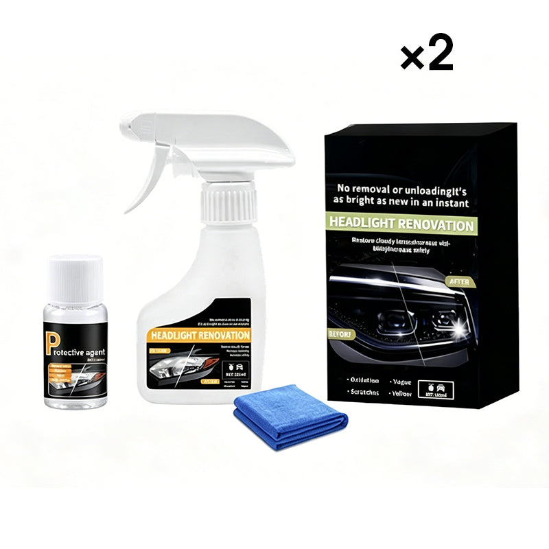💡 50% RABATT!✨ Scheinwerfer-Restaurierungsspray – Entfernt Vergilbung & Trübung 🚗