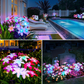 Solarleuchte mit vier Dahlienköpfen – wasserdicht, kabellos & dekorativ – ideal für Garten, Terrasse & Rasen – stimmungsvolle Außenbeleuchtung🌸💡