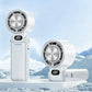 Tragbarer 3-in-1-Kühlventilator mit Digitalanzeige – kühlt, befeuchtet & beleuchtet – ideal für Reisen, Büro & warme Tage🌀💧