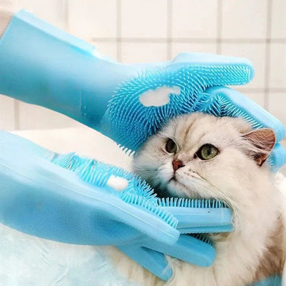 Pet Grooming Massage Five-Finger Gloves