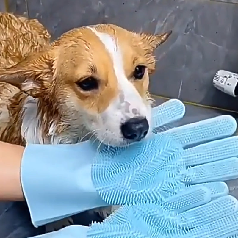 Pet Grooming Massage Five-Finger Gloves