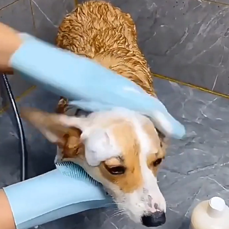 Pet Grooming Massage Five-Finger Gloves