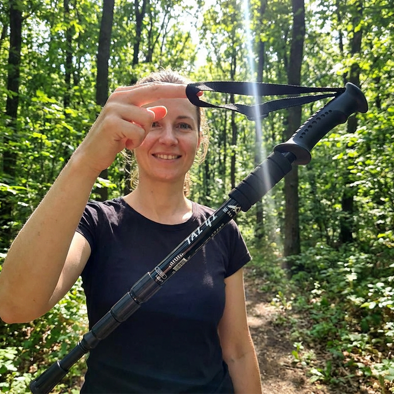 Verstellbarer Trekkingstock aus Aluminiumlegierung 🏔️ Leicht & Stabil für Wandern und Outdoor