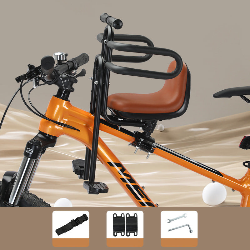 🚵‍♀️🧒 Vorderer Kinderfahrradsitz für Mountainbike & Fahrrad – Klappbar, stabil & bequem für Ausflüge mit Kindern