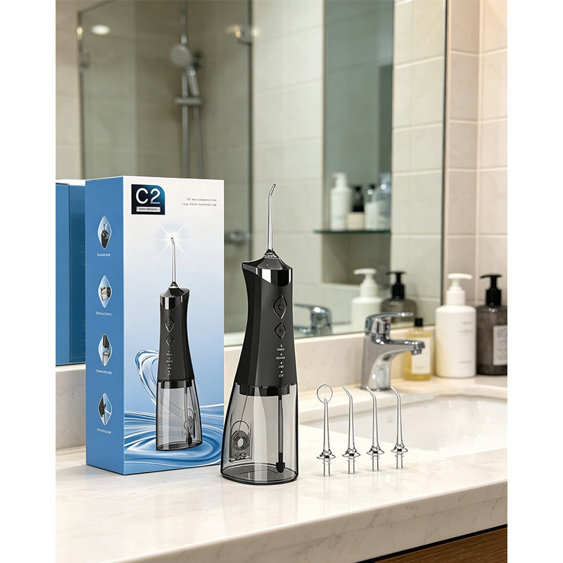 📢📢Letzter Tag – 50 % Rabatt!! ⏰Tragbarer Zahnreiniger – Elektrische Munddusche 🦷 Saubere & Frische Mundhygiene