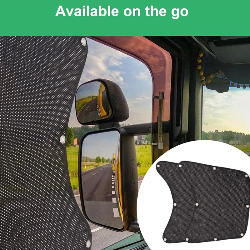 Sonnenschutz für LKW-Seitenfenster – 2er-Set 🌞 Schutz vor Sonne & Hitze