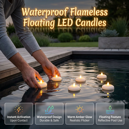 Flammenlose LED-Kerzen – Schwimmend & Sicher 🕯️ Für Dekoration & Entspannung