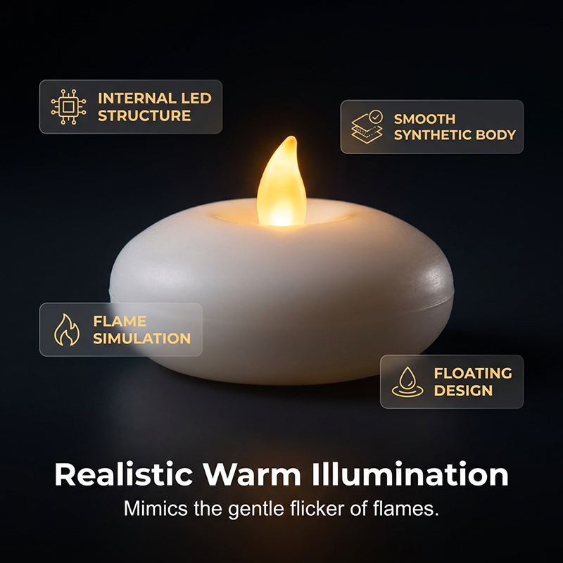 Flammenlose LED-Kerzen – Schwimmend & Sicher 🕯️ Für Dekoration & Entspannung