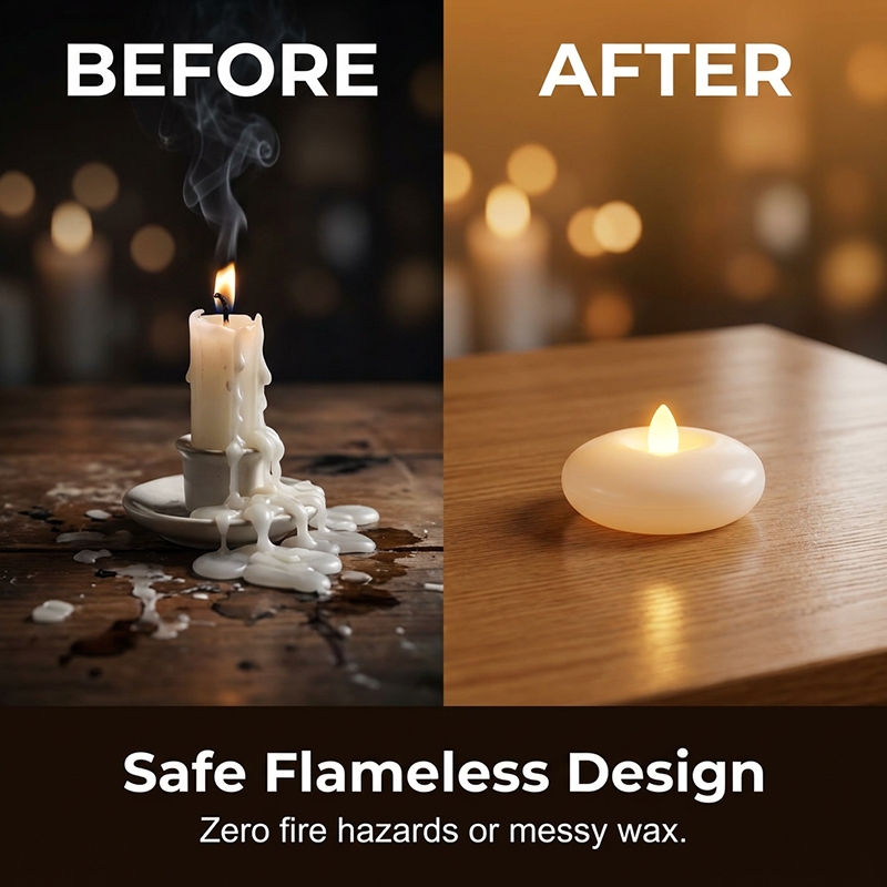 Flammenlose LED-Kerzen – Schwimmend & Sicher 🕯️ Für Dekoration & Entspannung