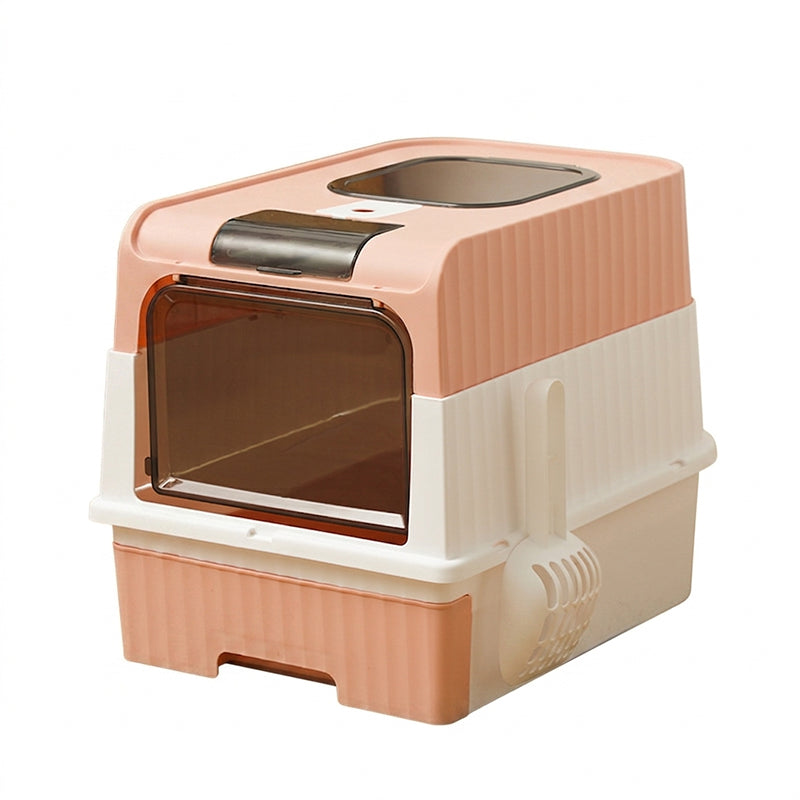⏰ 30 % RABATT – Nur für kurze Zeit ✨Große Katzentoilette – Geschlossen, Schubladen-Design, Anti-Spritzer & Geruchskontrolle 🐱 Für Zuhause