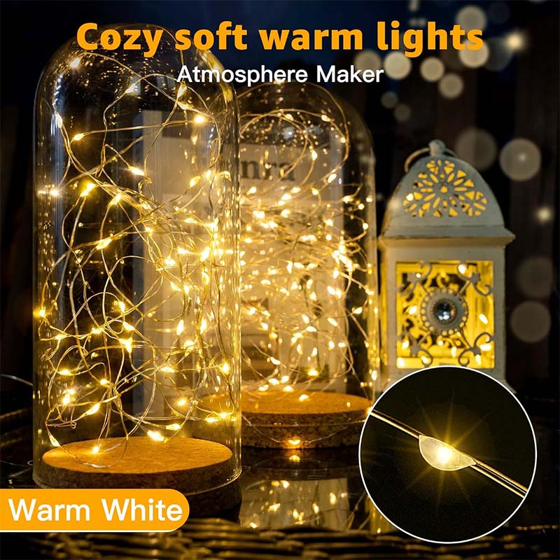 Batteriebetriebene Lichterkette ✨Dekorative LED-Lichterkette für Zuhause & Partys