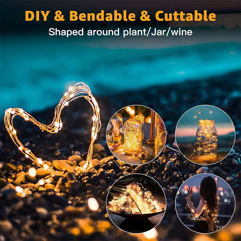 Batteriebetriebene Lichterkette ✨Dekorative LED-Lichterkette für Zuhause & Partys