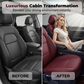 📢📢Letzter Tag – 50 % Rabatt!! ⏰ PU-Leder Sitzkissen für Auto – Atmungsaktiv & Bequem ✨ Für Sommer & Alltag
