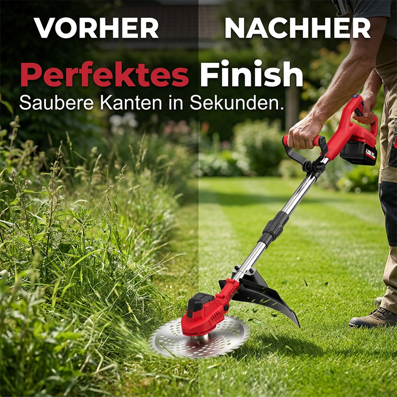 ⏰ 40 % RABATT – Nur für kurze Zeit ✨Kabelloser Grasschneider 🌱 Mit bürstenlosem Motor – Leicht & Kraftvoll