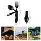 Multifunktionales Camping Besteck 🏕️ Tragbares 4-in-1 Set mit Messer, Gabel & Löffel