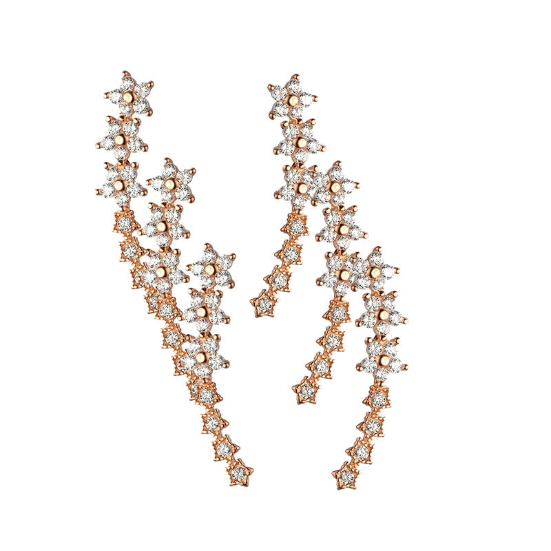 💎 Kleine Design-Ohrstecker mit Zirkonia – funkelnd wie ein Sternenhimmel, elegant & vielseitig für Damen