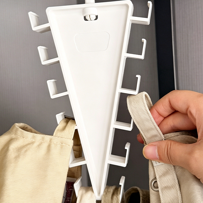 🔥 1+1 GRATIS! 📐 Multifunktionaler Dreieck-Kleiderbügel – Platzsparender Schrank-Organizer für Kleidung & Accessoires