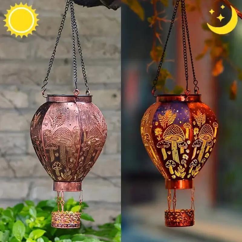 📢Mid-Season Sale: −50% nur für kurze Zeit⏰🎈 Solar-Heißluftballon-Hängeleuchte aus Eisen – wetterfest, mit filigranem Muster & Lichtprojektion für Garten & Terrasse ☀️🌿