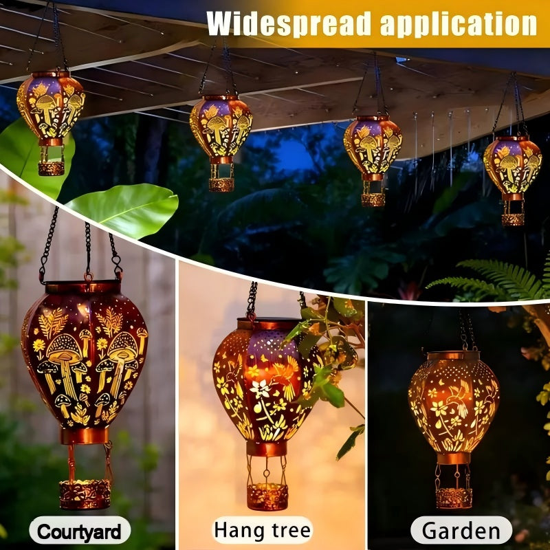 📢Mid-Season Sale: −50% nur für kurze Zeit⏰🎈 Solar-Heißluftballon-Hängeleuchte aus Eisen – wetterfest, mit filigranem Muster & Lichtprojektion für Garten & Terrasse ☀️🌿