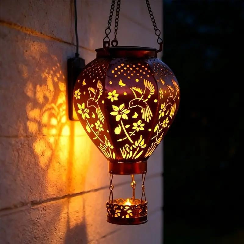 📢Mid-Season Sale: −50% nur für kurze Zeit⏰🎈 Solar-Heißluftballon-Hängeleuchte aus Eisen – wetterfest, mit filigranem Muster & Lichtprojektion für Garten & Terrasse ☀️🌿