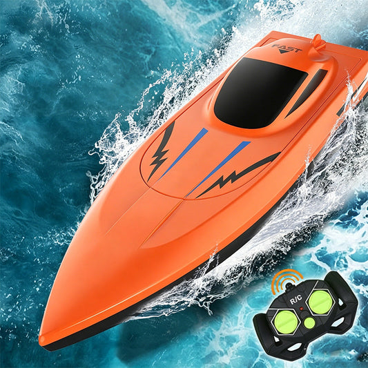 🎮🚤 50 % RABATT NUR HEUTE! 2.4G High-Speed RC-Rennboot mit Dual-Motoren ⚡ Für Rasanten Wasserspaß