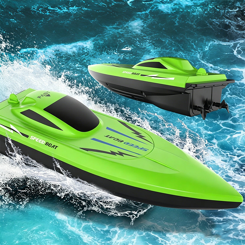 🎮🚤 50 % RABATT NUR HEUTE! 2.4G High-Speed RC-Rennboot mit Dual-Motoren ⚡ Für Rasanten Wasserspaß
