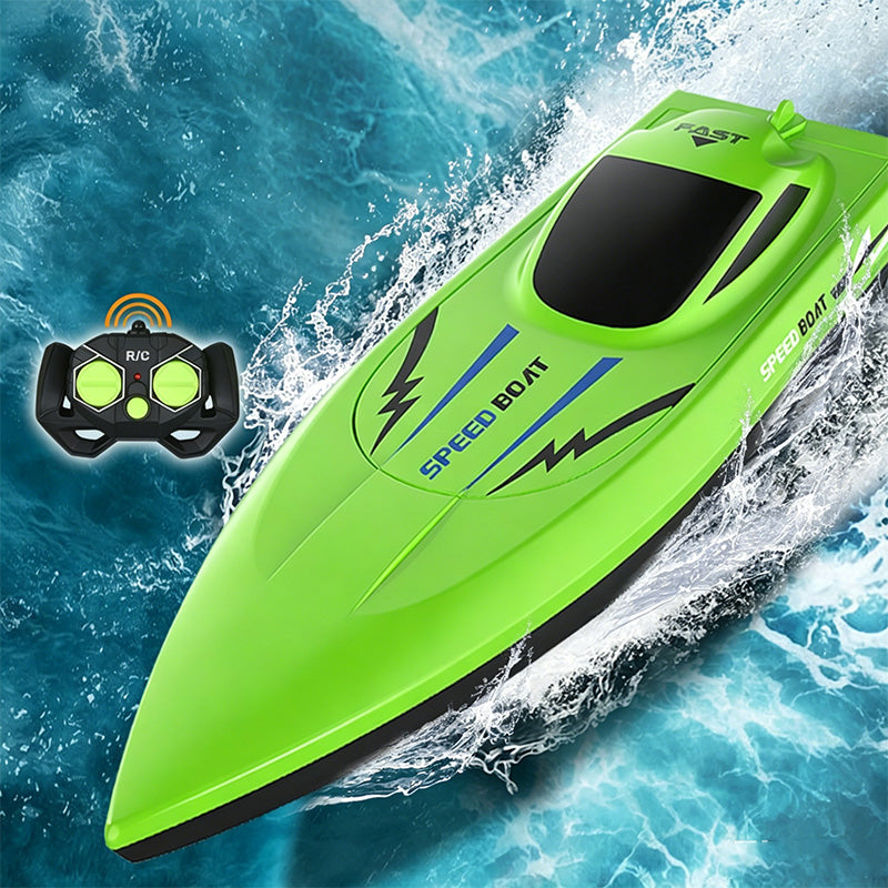 🎮🚤 50 % RABATT NUR HEUTE! 2.4G High-Speed RC-Rennboot mit Dual-Motoren ⚡ Für Rasanten Wasserspaß