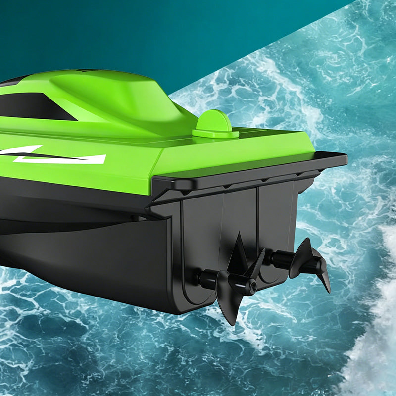 🎮🚤 50 % RABATT NUR HEUTE! 2.4G High-Speed RC-Rennboot mit Dual-Motoren ⚡ Für Rasanten Wasserspaß