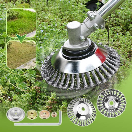 🔧 Mähkopf-Set mit Stahldraht – 6 Zoll & 8 Zoll, vielseitig für Rasenmäher, Unkrautentfernung & Reinigung 🌿