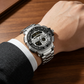 Multifunktionale Herren Sportuhr ⌚ Dual-Zeit, Stoppuhr & Wasserdichtes Design
