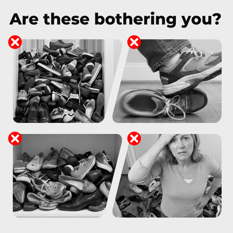 🔥 50% RABATT! 👟 Platzsparender Schuhorganizer für Tür & Wand ✨ Mehrstöckig, Für bis zu 24–36 Paar Schuhe & Ideal für Zuhause oder Wohnheim