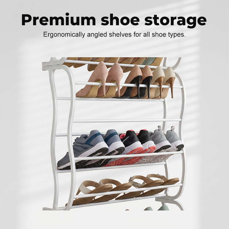 🔥 50% RABATT! 👟 Platzsparender Schuhorganizer für Tür & Wand ✨ Mehrstöckig, Für bis zu 24–36 Paar Schuhe & Ideal für Zuhause oder Wohnheim