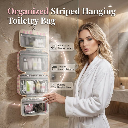 💧 Tasche mit separatem Nassfach – hält nasse Gegenstände zuverlässig getrennt, ideal für Kosmetik, Zahnbürste & Duschgel, perfekt für die Reise✈️