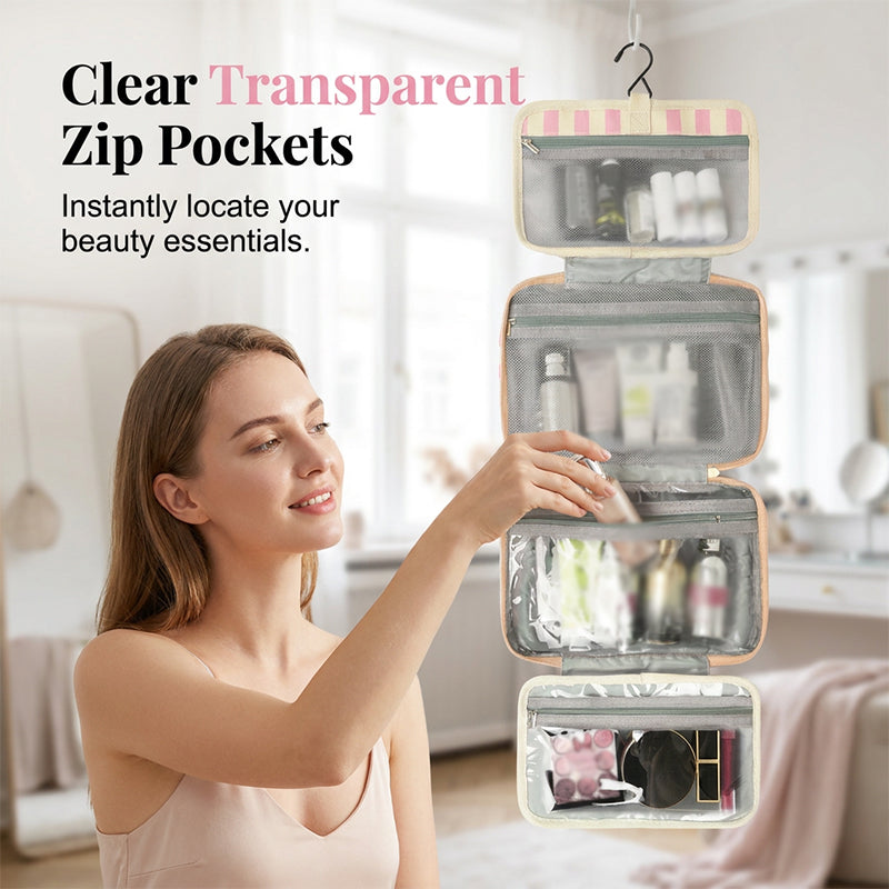 💧 Tasche mit separatem Nassfach – hält nasse Gegenstände zuverlässig getrennt, ideal für Kosmetik, Zahnbürste & Duschgel, perfekt für die Reise✈️