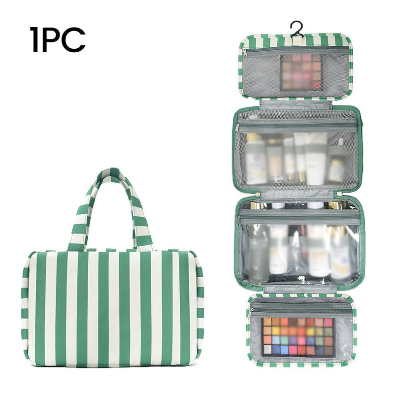 💧 Tasche mit separatem Nassfach – hält nasse Gegenstände zuverlässig getrennt, ideal für Kosmetik, Zahnbürste & Duschgel, perfekt für die Reise✈️