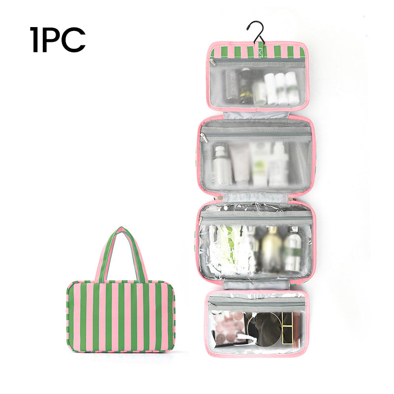 💧 Tasche mit separatem Nassfach – hält nasse Gegenstände zuverlässig getrennt, ideal für Kosmetik, Zahnbürste & Duschgel, perfekt für die Reise✈️