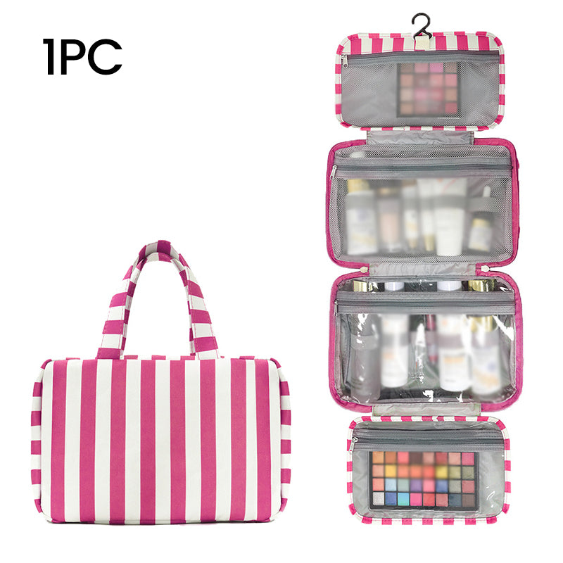 💧 Tasche mit separatem Nassfach – hält nasse Gegenstände zuverlässig getrennt, ideal für Kosmetik, Zahnbürste & Duschgel, perfekt für die Reise✈️