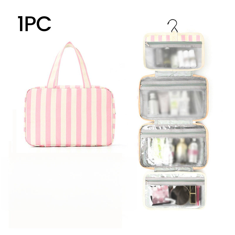 💧 Tasche mit separatem Nassfach – hält nasse Gegenstände zuverlässig getrennt, ideal für Kosmetik, Zahnbürste & Duschgel, perfekt für die Reise✈️