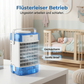 ❄️ Tragbarer Luftkühler mit Fernbedienung – 3-in-1: Ventilator, Kühlung & Befeuchtung, leise & stromsparend