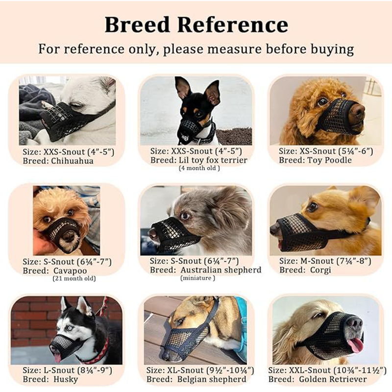 🐶 Atmungsaktiver Mesh-Maulkorb für kleine Hunderassen – leichter Korb für Spaziergänge & Training 🌿