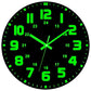 📢Mid-Season Sale: −50% nur für kurze Zeit⏰🕐 Nachleuchtende Wanduhr – 12 Zoll, lautlos, grüne Zahlen & Zeiger, ideal für Schlafzimmer, Wohnzimmer & Büro 🌙