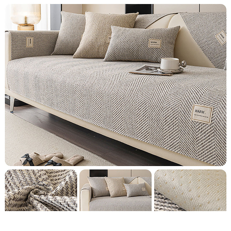 🛋️ 50% RABATT! Moderner Sofaüberwurf mit Fischgrätmuster – stilvoll & schützend für Couch & Sessel