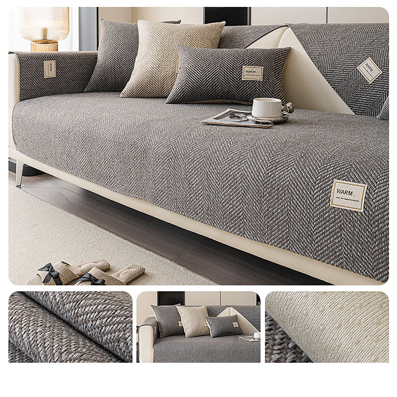 🛋️ 50% RABATT! Moderner Sofaüberwurf mit Fischgrätmuster – stilvoll & schützend für Couch & Sessel