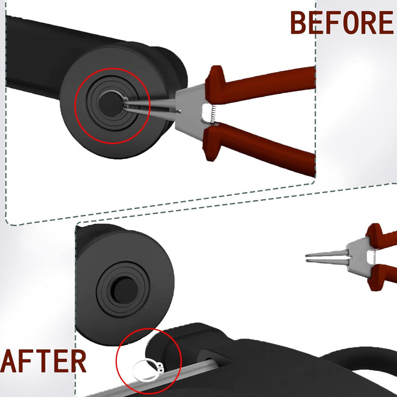 🔧 4-teiliges Sicherungsringzangen-Set für die Autoreparatur – für Innen- & Außenringe, robust & langlebig 🚗