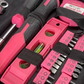 🛠️ 63-teiliges Damen-Werkzeugset in Pink – Schraubendreher, Schraubenschlüssel & Zangen für Haushalt & Reparaturen 🔧💗