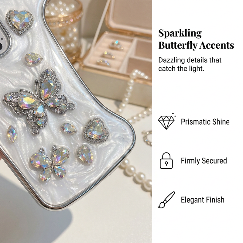 🦋 3D-Schmetterling Handytasche mit Trageriemen – praktische Handyhülle als kleine Umhängetasche für Alltag & Reisen 📱✨