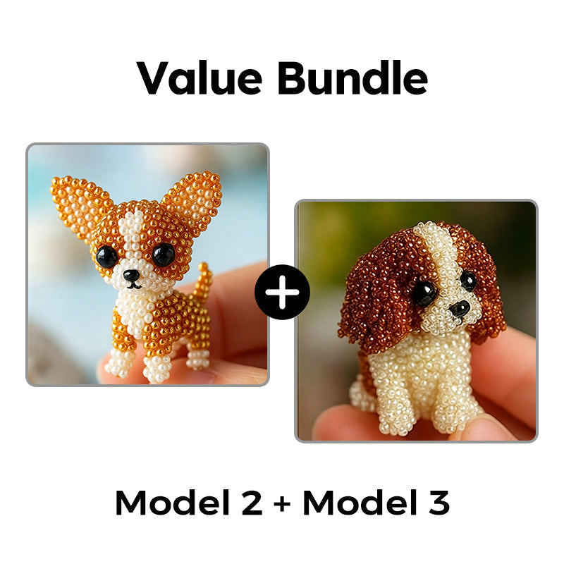 🎨🐶 Colorful Beaded 3D Dog Model Kit – 50% RABATT! Bunte Perlen, 3D-Design, kreativer Bastelspaß für Groß & Klein. 🔥✨
