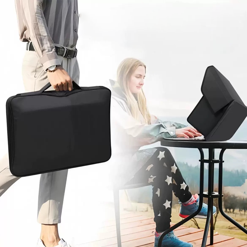 ☀️ Laptop-Hülle mit integrierter Blendschutzfolie – reduziert Reflexionen, schützt vor Sonne & Staub, perfekt für Baustelle, Garten & Camping