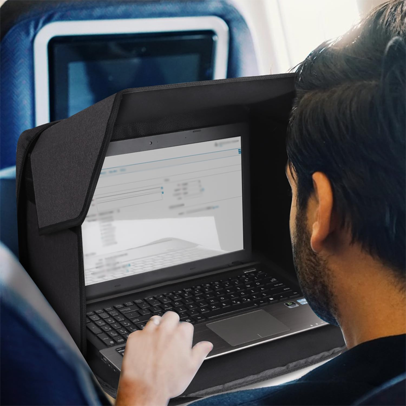 ☀️ Laptop-Hülle mit integrierter Blendschutzfolie – reduziert Reflexionen, schützt vor Sonne & Staub, perfekt für Baustelle, Garten & Camping