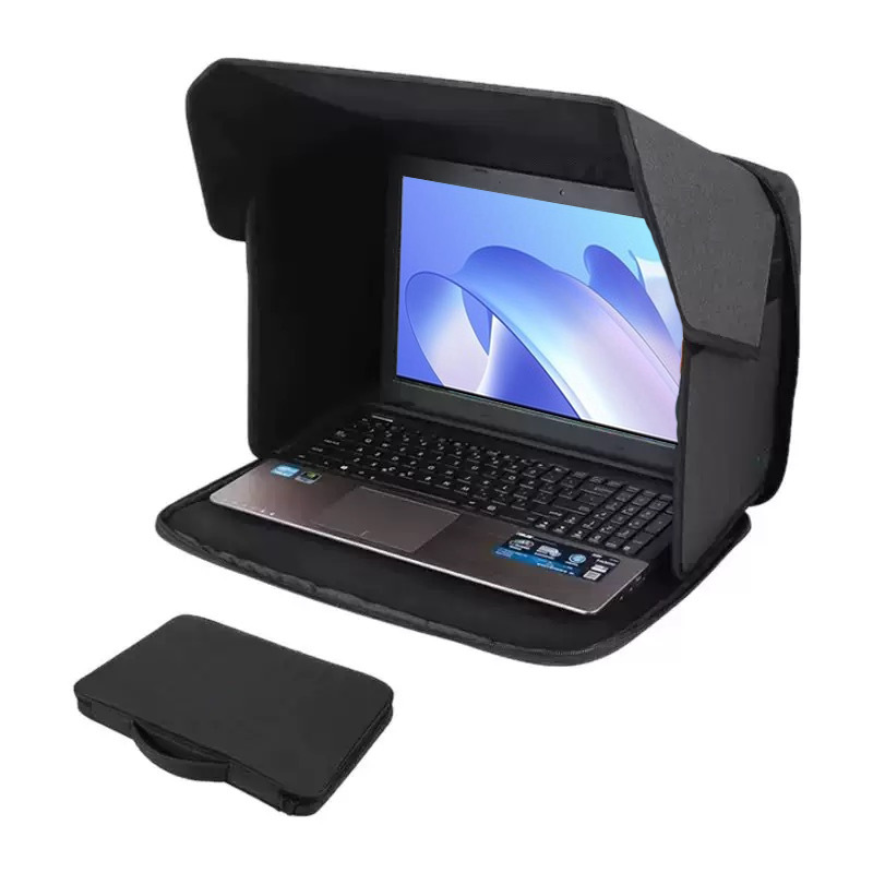 ☀️ Laptop-Hülle mit integrierter Blendschutzfolie – reduziert Reflexionen, schützt vor Sonne & Staub, perfekt für Baustelle, Garten & Camping